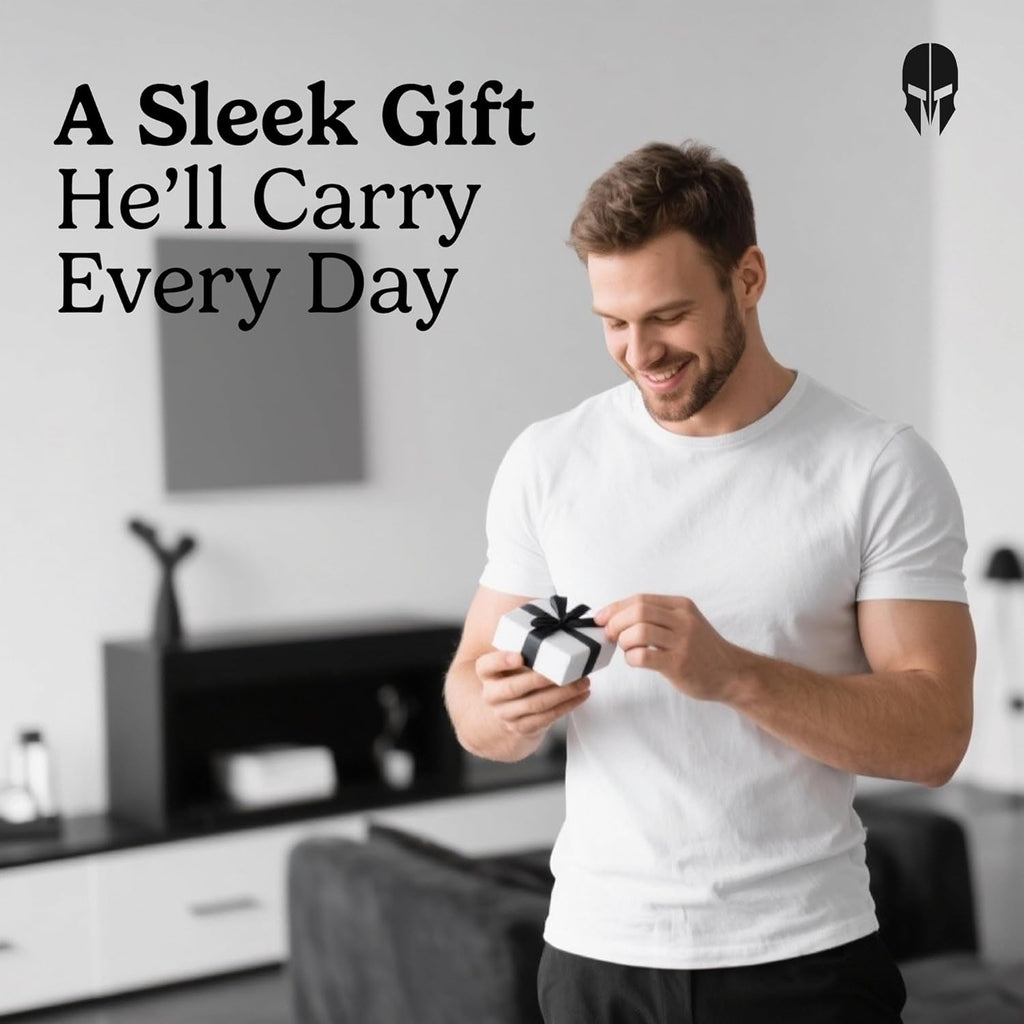 Military Minimalist Wallet - Slim Tactical RFID Blocking Aluminum Metal Credit Card Holder with Money Clip for Men (Army Green)