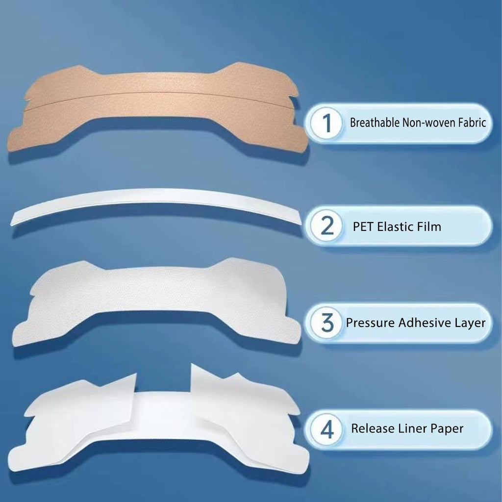 Anti Snoring Strips & Breathing Nasal Strips Easier Breath Stop Snoring Nose Patch Good Sleeping Patch Sleep Aid Device Health C